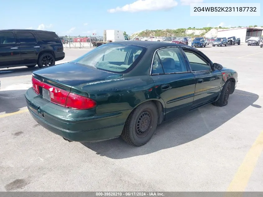 2003 Buick Regal Ls VIN: 2G4WB52K231187732 Lot: 39528210