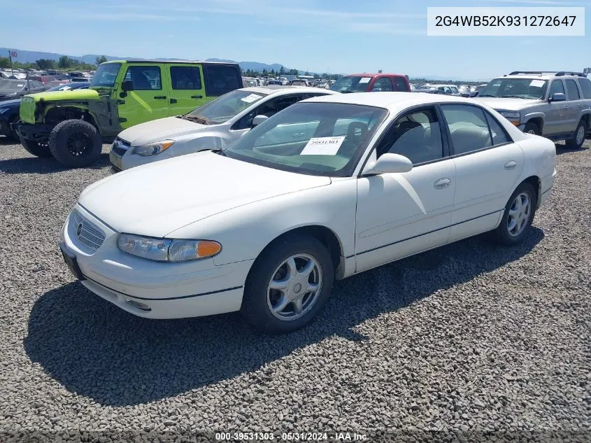 2003 Buick Regal Ls VIN: 2G4WB52K931272647 Lot: 39531303