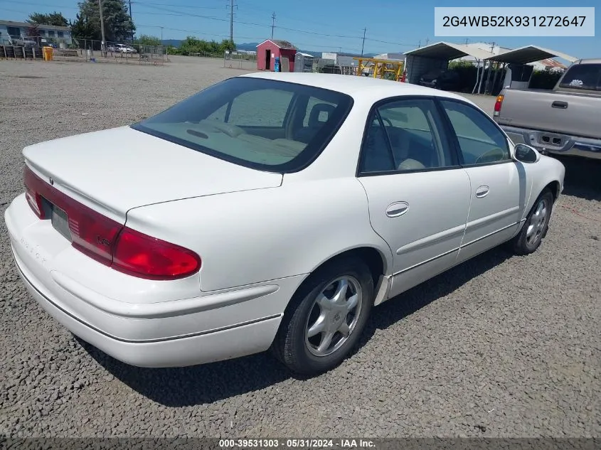 2003 Buick Regal Ls VIN: 2G4WB52K931272647 Lot: 39531303