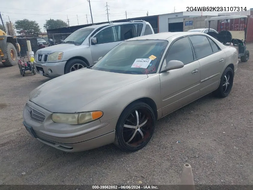 2003 Buick Regal Ls VIN: 2G4WB52K231107314 Lot: 39562852