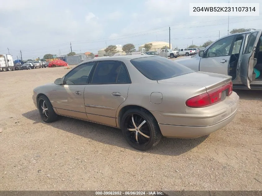 2003 Buick Regal Ls VIN: 2G4WB52K231107314 Lot: 39562852