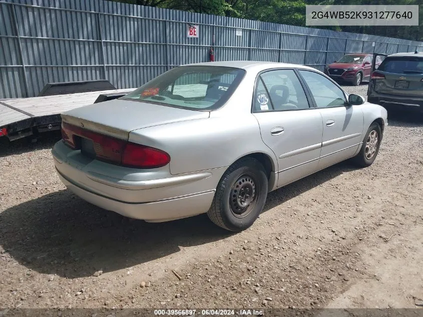 2003 Buick Regal Ls VIN: 2G4WB52K931277640 Lot: 39566897