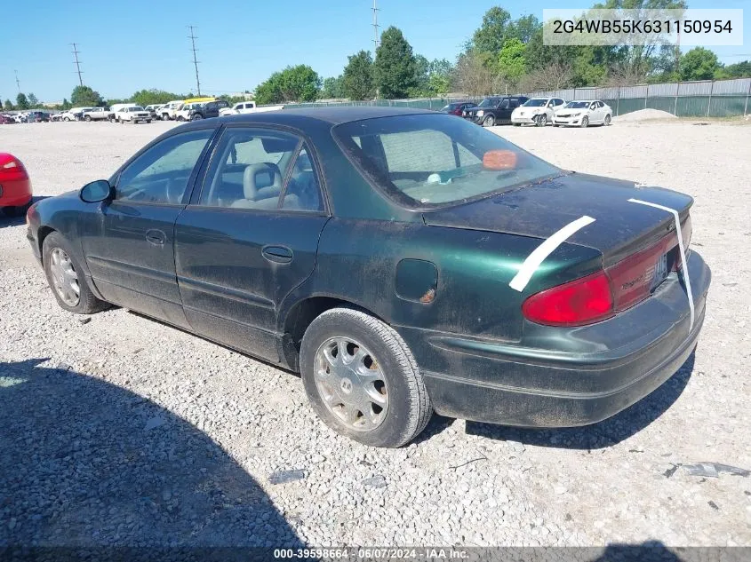 2003 Buick Regal Ls VIN: 2G4WB55K631150954 Lot: 39598664