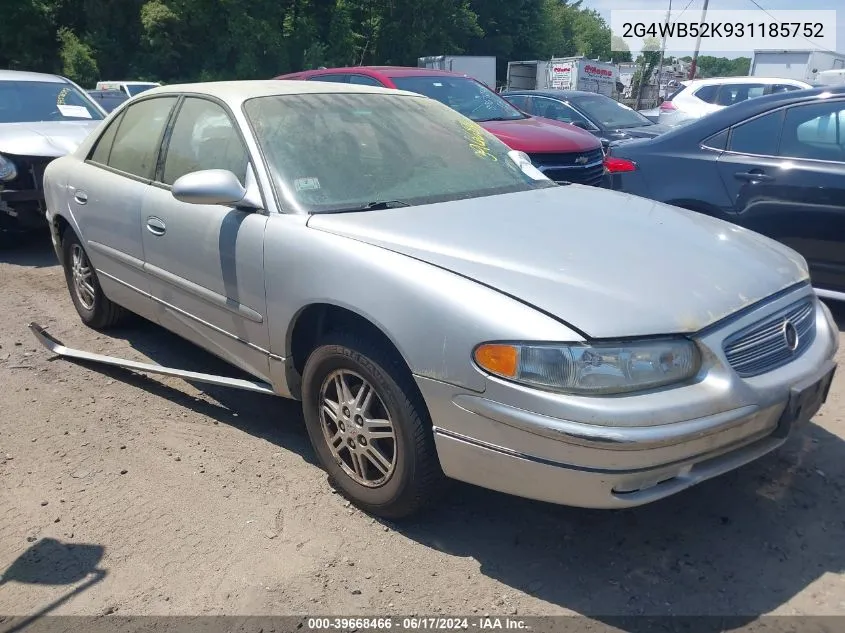 2G4WB52K931185752 2003 Buick Regal Ls