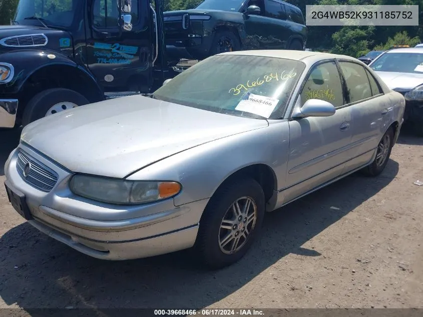 2G4WB52K931185752 2003 Buick Regal Ls