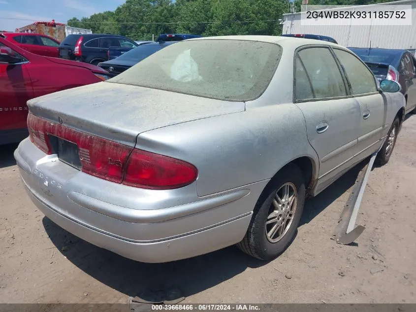 2G4WB52K931185752 2003 Buick Regal Ls