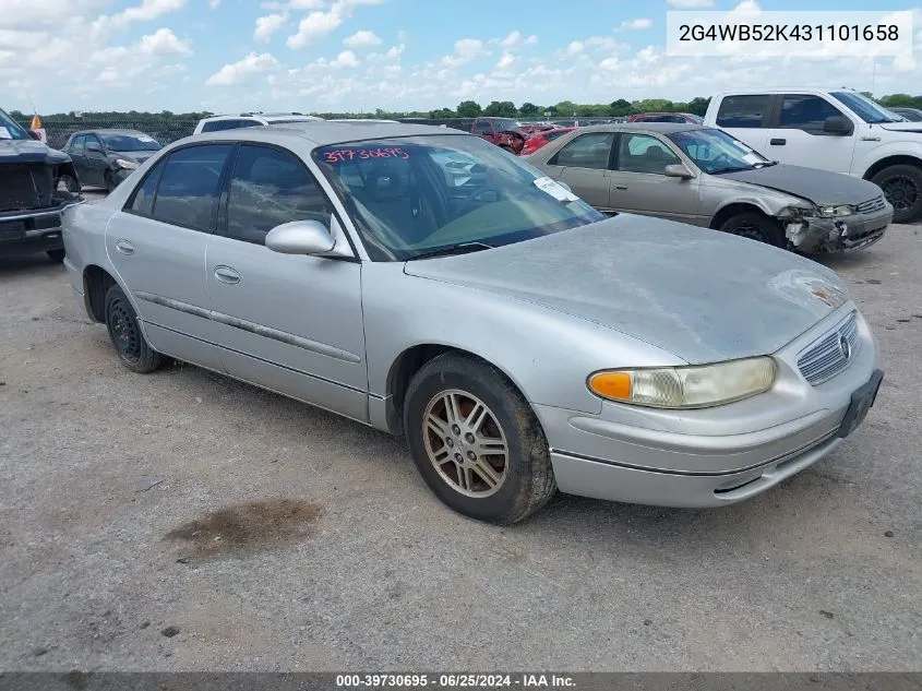 2003 Buick Regal Ls VIN: 2G4WB52K431101658 Lot: 39730695