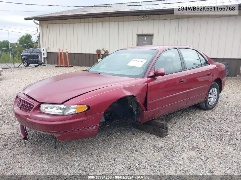 2003 Buick Regal Ls VIN: 2G4WB52K631166768 Lot: 39994236