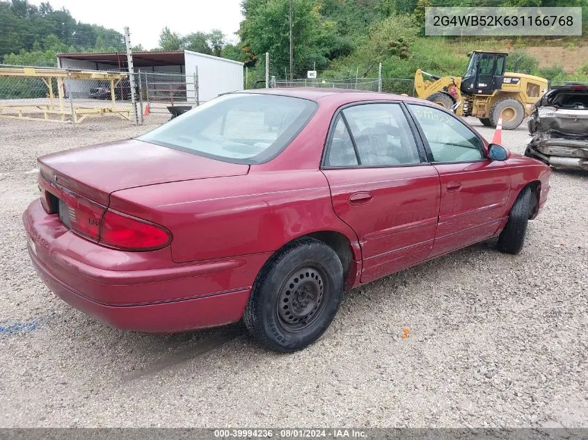 2003 Buick Regal Ls VIN: 2G4WB52K631166768 Lot: 39994236