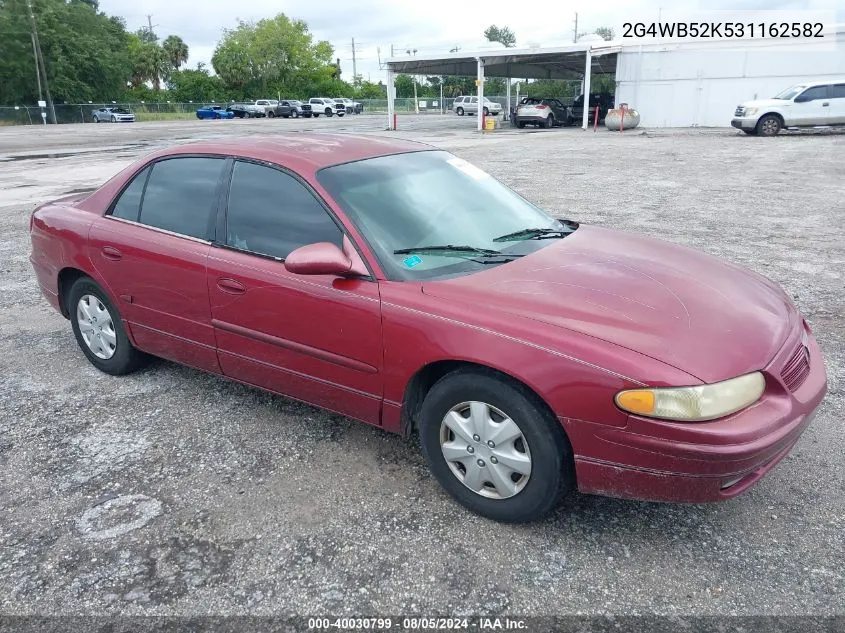 2003 Buick Regal Ls VIN: 2G4WB52K531162582 Lot: 40030799