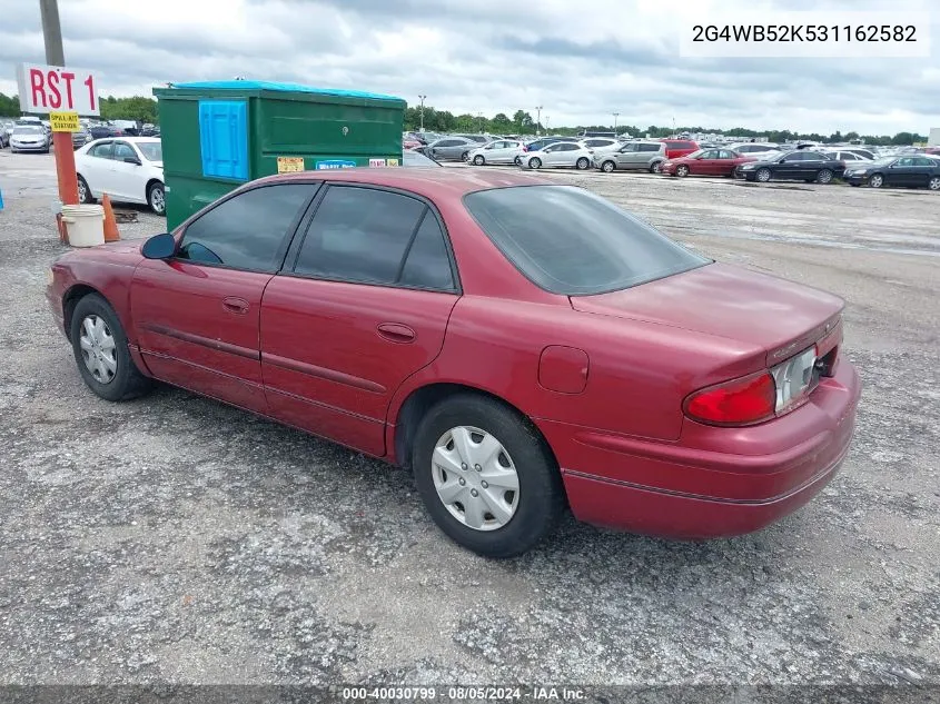 2G4WB52K531162582 2003 Buick Regal Ls