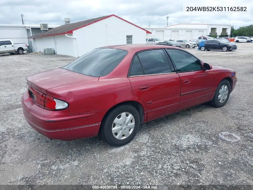 2003 Buick Regal Ls VIN: 2G4WB52K531162582 Lot: 40030799