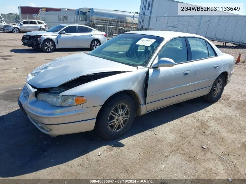 2003 Buick Regal Ls VIN: 2G4WB52K931133649 Lot: 40395847