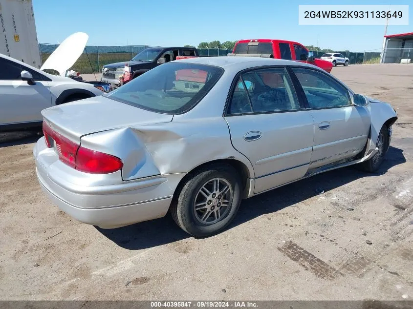 2003 Buick Regal Ls VIN: 2G4WB52K931133649 Lot: 40395847