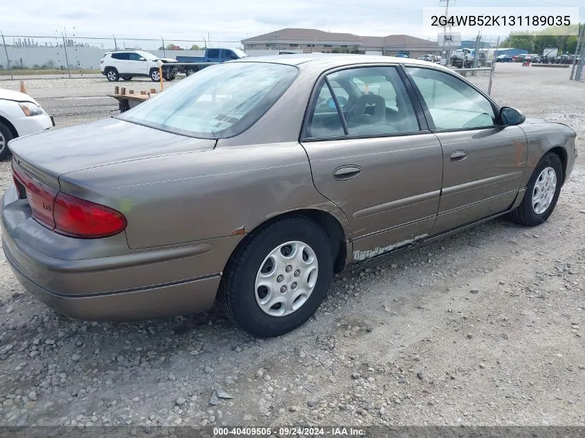 2003 Buick Regal Ls VIN: 2G4WB52K131189035 Lot: 40409505