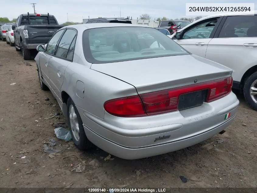 2004 Buick Regal VIN: 2G4WB52KX41265594 Lot: 12005140