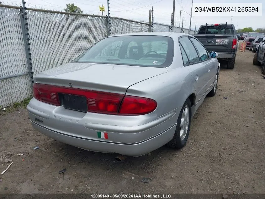 2004 Buick Regal VIN: 2G4WB52KX41265594 Lot: 12005140