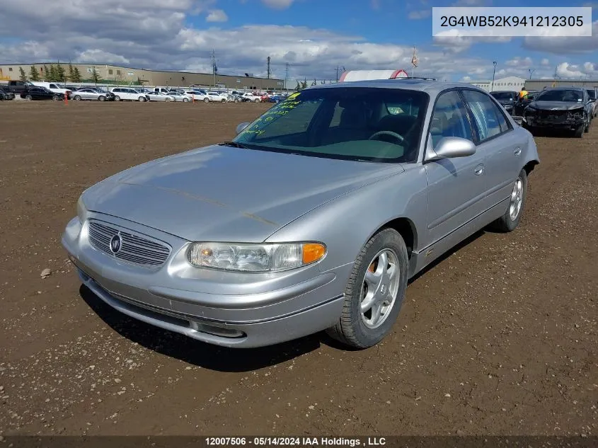 2004 Buick Regal VIN: 2G4WB52K941212305 Lot: 12007506