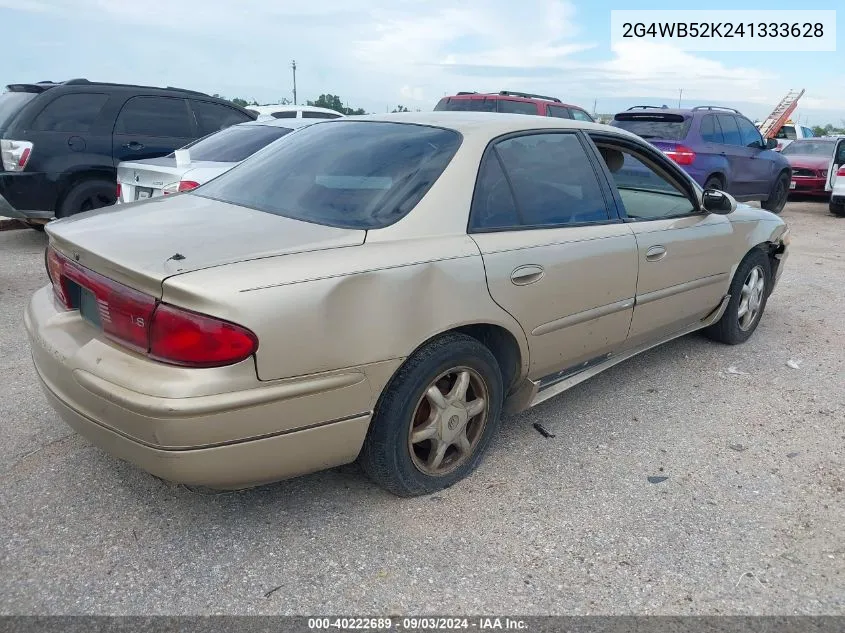 2004 Buick Regal Ls VIN: 2G4WB52K241333628 Lot: 40222689