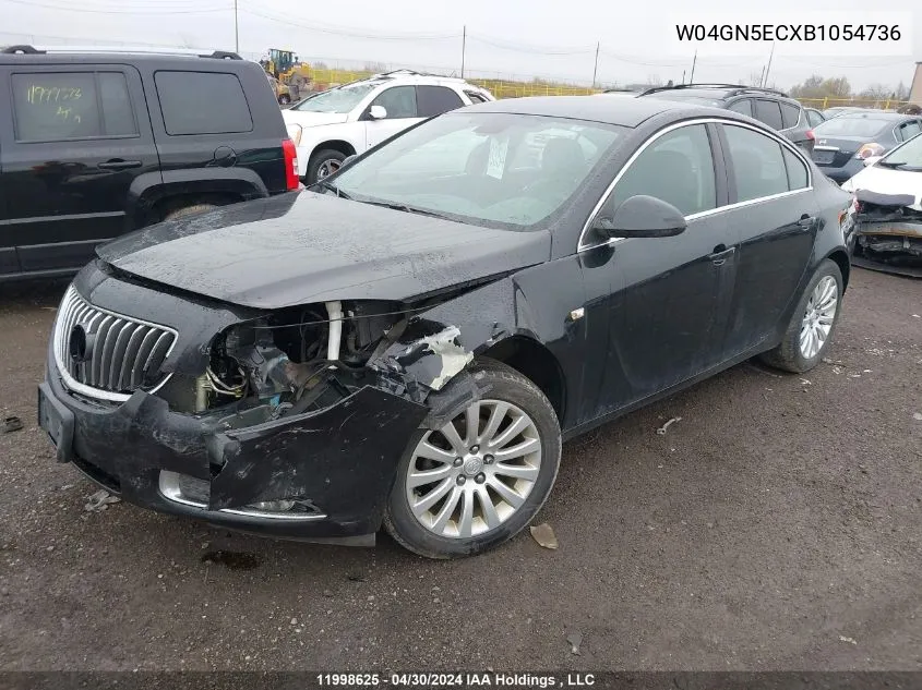 W04GN5ECXB1054736 2011 Buick Regal Cxl