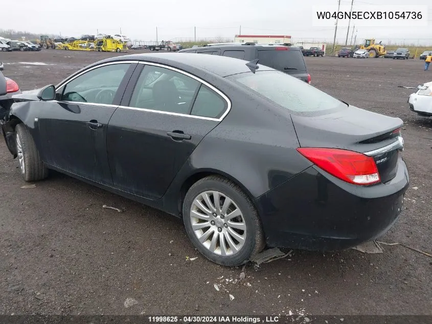 W04GN5ECXB1054736 2011 Buick Regal Cxl