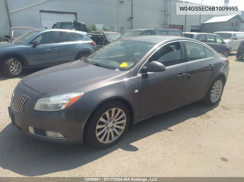 2011 Buick Regal Cxl VIN: W04GS5EC6B1009995 Lot: 12050981