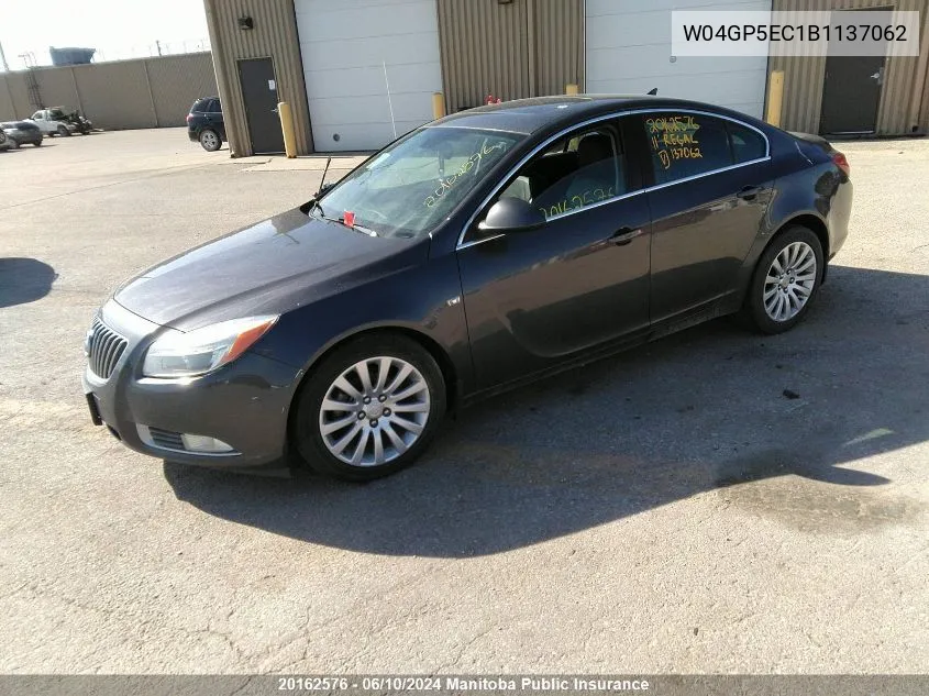 2011 Buick Regal Cxl VIN: W04GP5EC1B1137062 Lot: 20162576