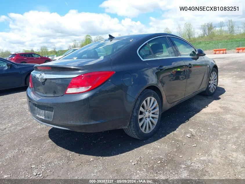 W04GN5ECXB1083251 2011 Buick Regal Cxl Russelsheim