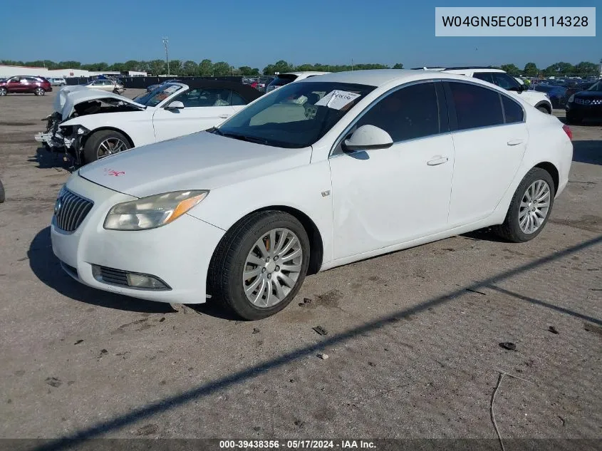 2011 Buick Regal Cxl Rl1 VIN: W04GN5EC0B1114328 Lot: 39438356