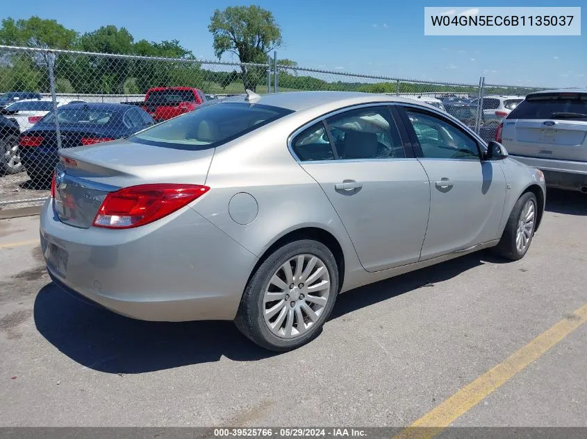 2011 Buick Regal Cxl Russelsheim VIN: W04GN5EC6B1135037 Lot: 39525766