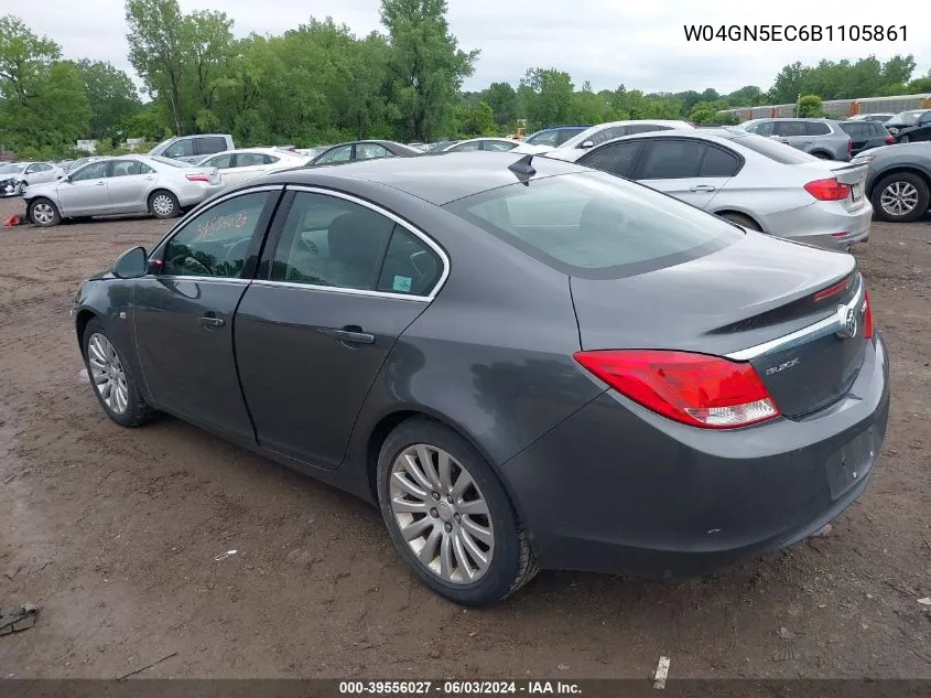 2011 Buick Regal Cxl Russelsheim VIN: W04GN5EC6B1105861 Lot: 39556027