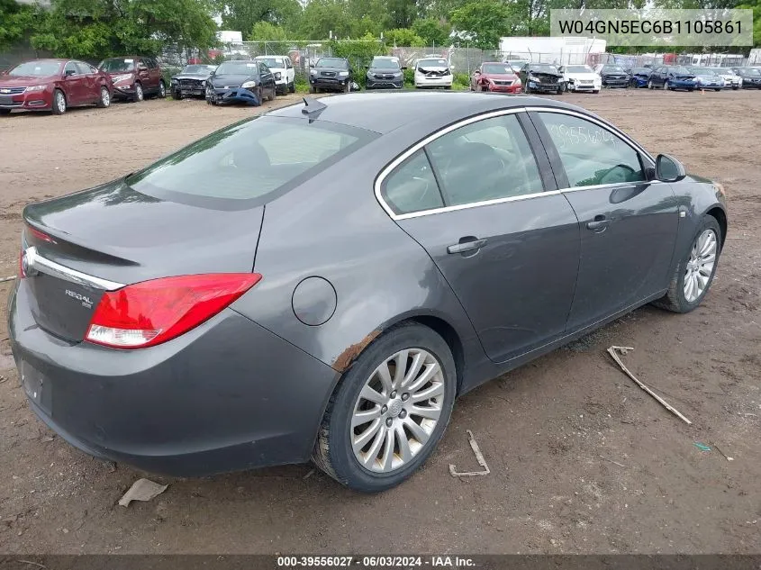 2011 Buick Regal Cxl Russelsheim VIN: W04GN5EC6B1105861 Lot: 39556027