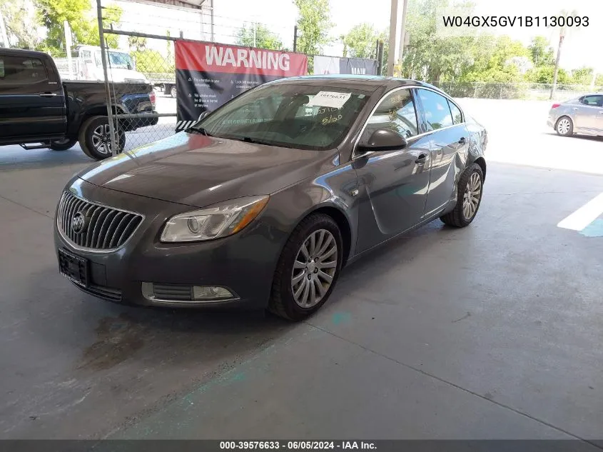 2011 Buick Regal Cxl Turbo Russelsheim VIN: W04GX5GV1B1130093 Lot: 39576633