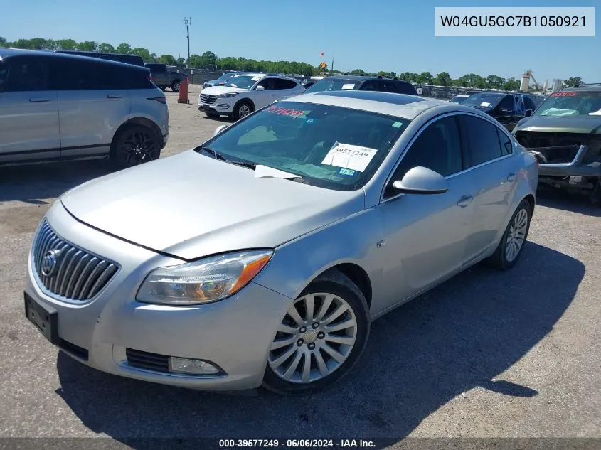 2011 Buick Regal Cxl Russelsheim VIN: W04GU5GC7B1050921 Lot: 39577249