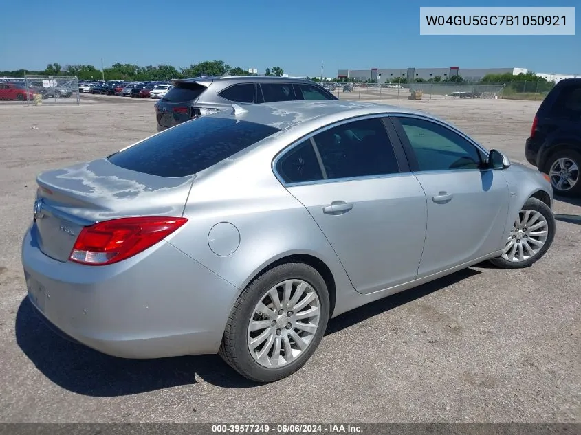 2011 Buick Regal Cxl Russelsheim VIN: W04GU5GC7B1050921 Lot: 39577249