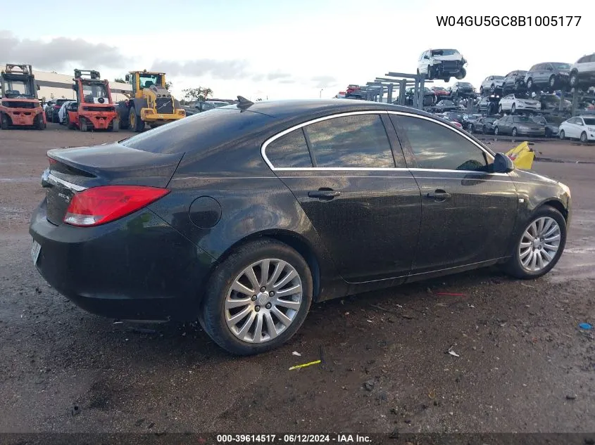 2011 Buick Regal Cxl Russelsheim VIN: W04GU5GC8B1005177 Lot: 39614517