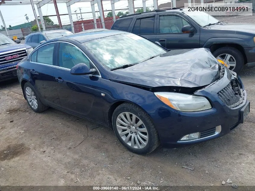 2G4GN5EC0B9184991 2011 Buick Regal Cxl Oshawa