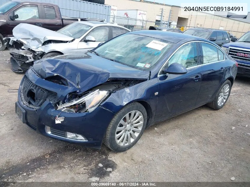 2011 Buick Regal Cxl Oshawa VIN: 2G4GN5EC0B9184991 Lot: 39669140