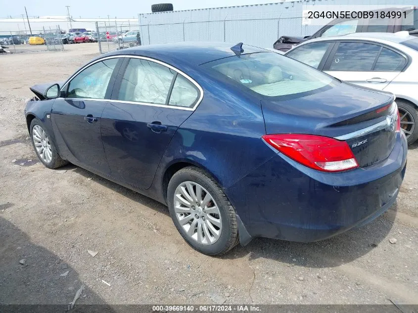 2011 Buick Regal Cxl Oshawa VIN: 2G4GN5EC0B9184991 Lot: 39669140