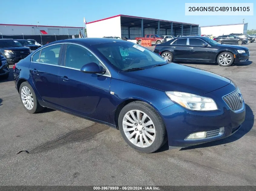 2011 Buick Regal Cxl Oshawa VIN: 2G4GN5EC4B9184105 Lot: 39679959