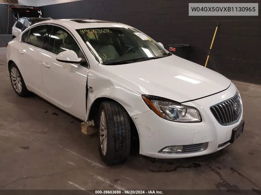 2011 Buick Regal Cxl Turbo Russelsheim VIN: W04GX5GVXB1130965 Lot: 39683698