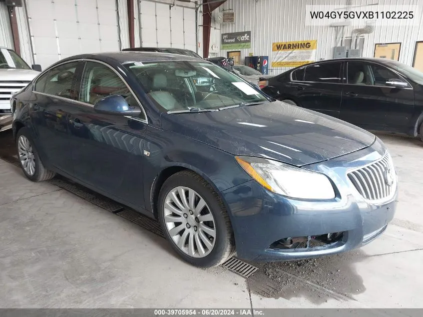 2011 Buick Regal Cxl VIN: W04GY5GVXB1102225 Lot: 39705954