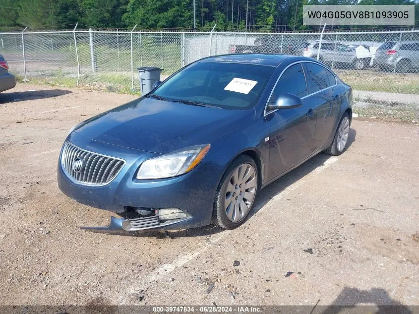 W04G05GV8B1093905 2011 Buick Regal Cxl