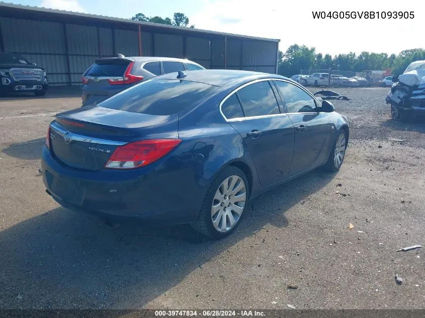 W04G05GV8B1093905 2011 Buick Regal Cxl