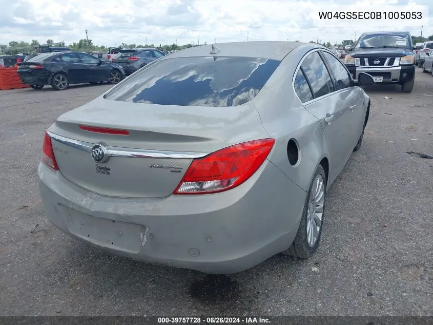 2011 Buick Regal Cxl Russelsheim VIN: W04GS5EC0B1005053 Lot: 39757728