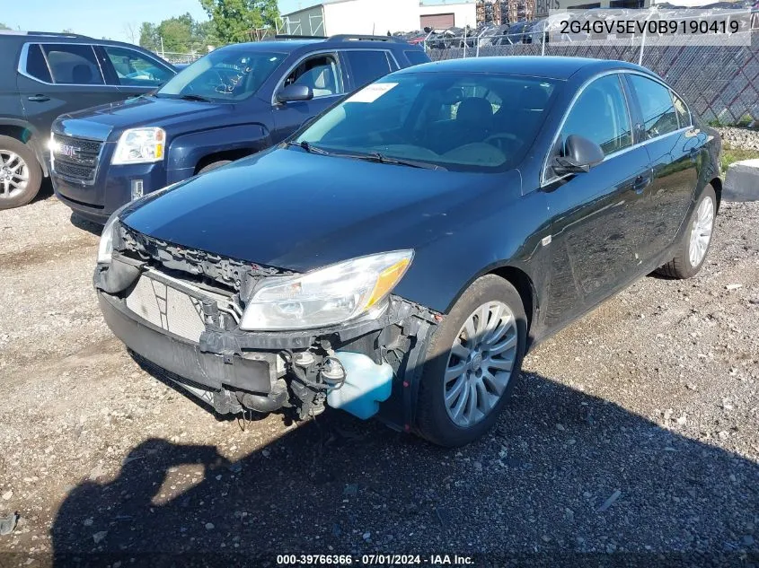 2G4GV5EV0B9190419 2011 Buick Regal Cxl Turbo Oshawa