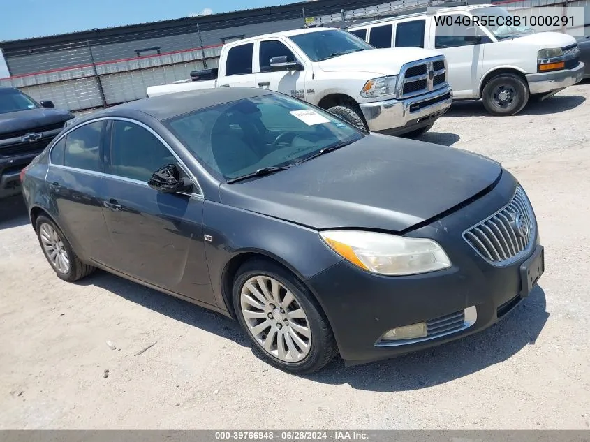 2011 Buick Regal Cxl Rl3 VIN: W04GR5EC8B1000291 Lot: 39766948