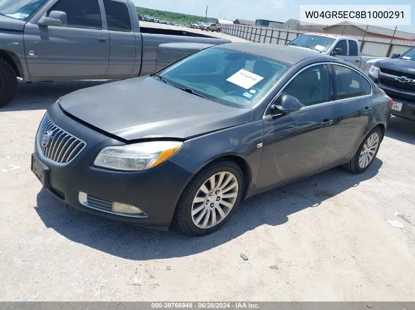 W04GR5EC8B1000291 2011 Buick Regal Cxl Rl3