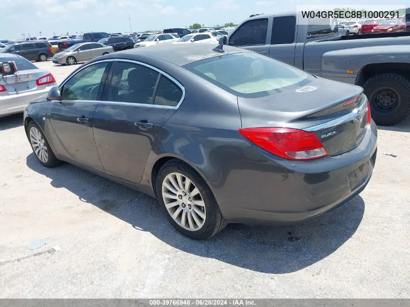 2011 Buick Regal Cxl Rl3 VIN: W04GR5EC8B1000291 Lot: 39766948