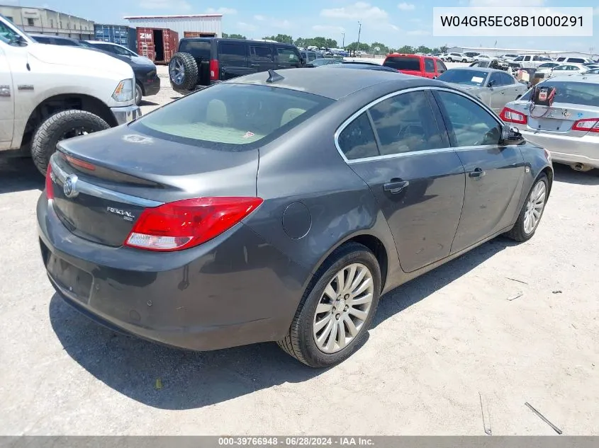 2011 Buick Regal Cxl Rl3 VIN: W04GR5EC8B1000291 Lot: 39766948